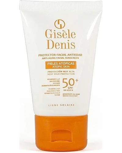 Antiaging Facial Sunscreen Atopic Skin SPF 50+ Сонцезахисний крем для шкіри, схильної до алергії - Gisele Denis