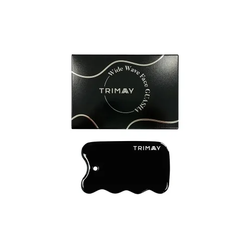 Натуральний керамічний скребок гуаша для обличчя і тіла Trimay wide wave face guasha