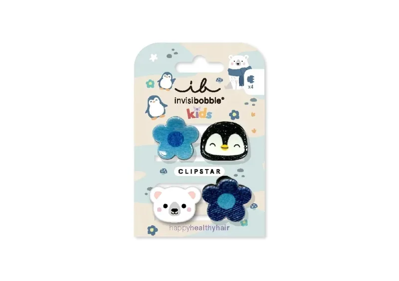 Набір заколок для волосся INVISIBOBBLE Clipstar Kids Polar World 4 шт