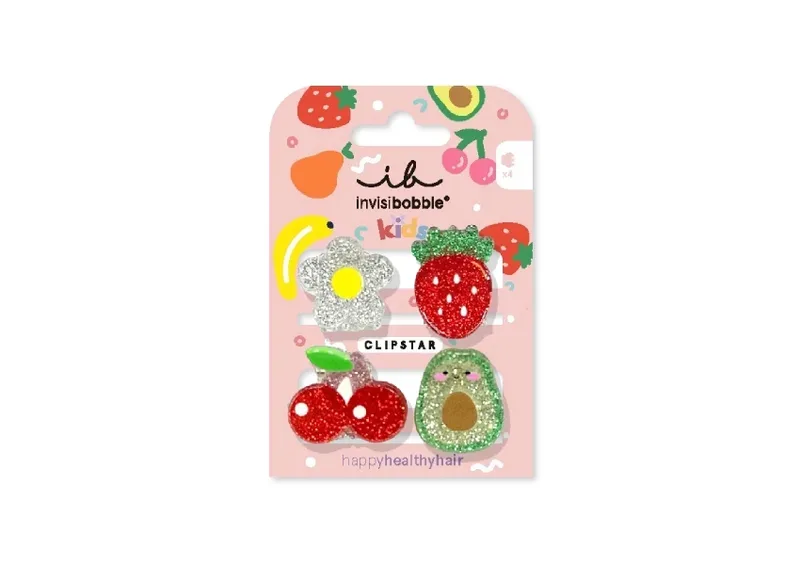 Набір заколок для волосся INVISIBOBBLE Clipstar Kids Frutti Fun 4 шт