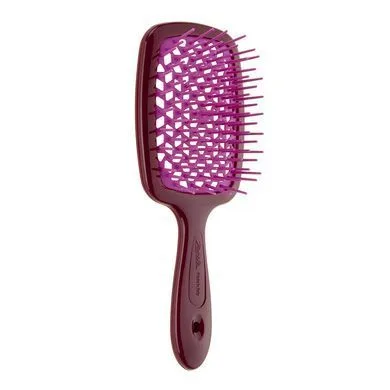 Гребінець бургунді з рожевим - Janeke SUPER BRUSH