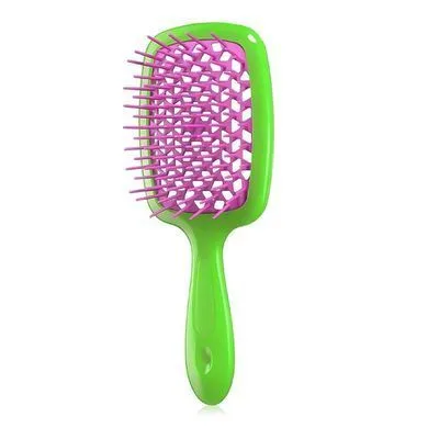 Гребінець зелений з фуксією - Janeke SUPER BRUSH