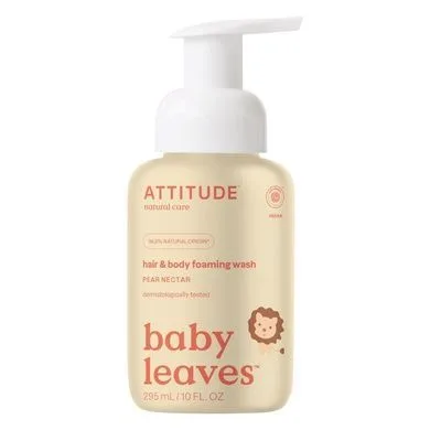 Пінка для миття тіла та волосся "Вaby Leaves" Грушевий Нектар Attitude