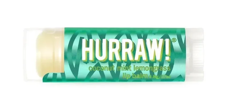 Бальзам для губ Hurraw! Pitta Lip Balm – кокос, м'ята, лемонграс