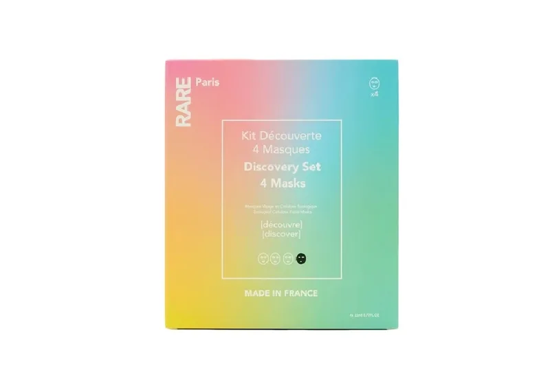 Набір з чотирьох масок для обличчя RARE PARIS Box of 4 Face Mask