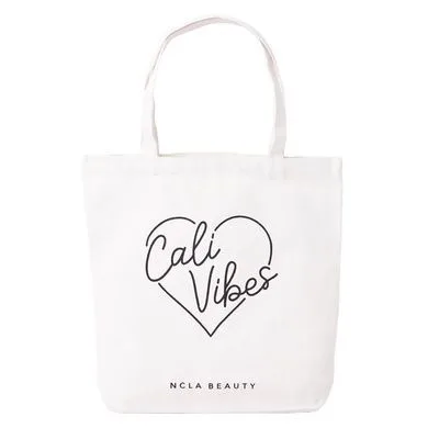 NCLA BEAUTY Cali Vibes Canvas Tote Bag