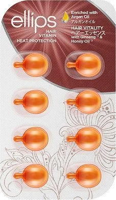 Вітаміни для волосся "Здоров'я волосся" з женьшенем та медом - Ellips Hair Vitamin Hair Vitality With Ginseng & Honey Oil