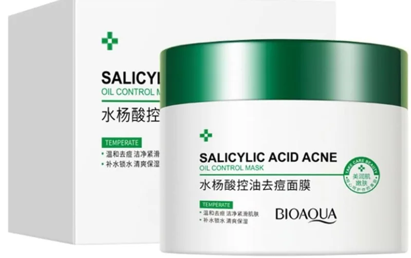 Нічна маска для проблемної шкіри з саліциловою кислотою BIOAQUA Salicylic Acid Acne Oil Control Mask (120г)
