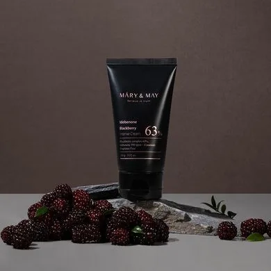 Mary&May Idebenone + Blackberry complex intensive total care cream – зволожуючий крем з антиоксидантами 100 г (туба)