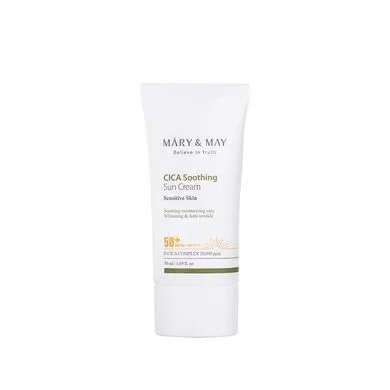 Mary&May CICA Soothing Sun Cream – сонцезахисний крем з центеллою SPF50+ PA++++ 50 мл