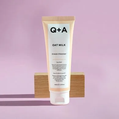 Q+A Oat Milk Cream Cleanser 125 ml – зволожуюча кремова пінка для вмивання з вівсяним молоком