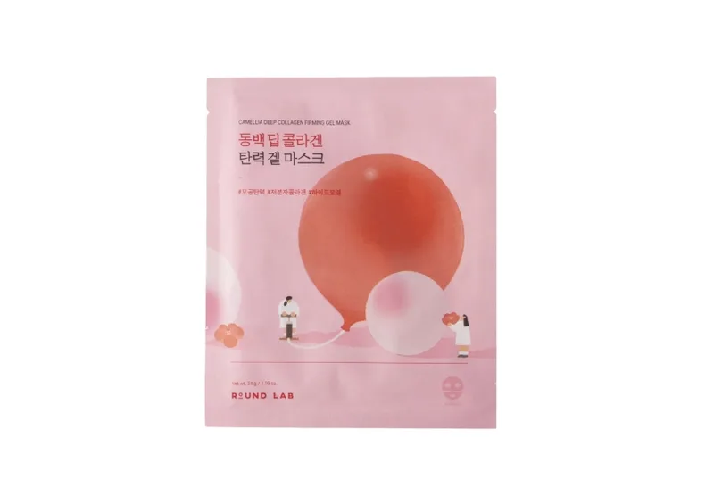 Гелева маска з колагеном ROUND LAB Camellia Deep Collagen Firming Gel Mask 1 шт