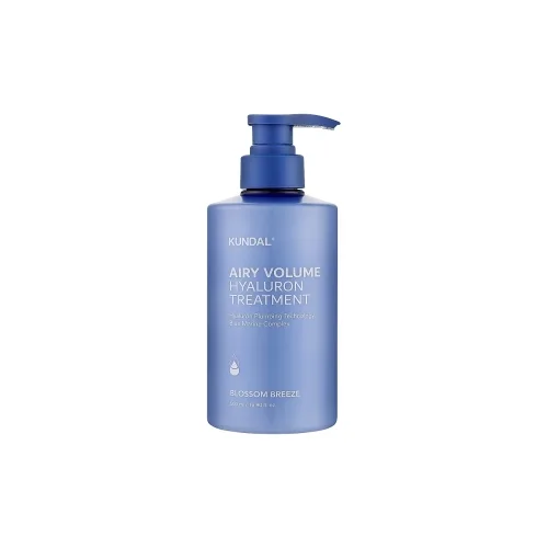 Гіалуронова відновлювальна маска для волосся 500 мл KUNDAL airy volume hyaluron treatment blossom breeze