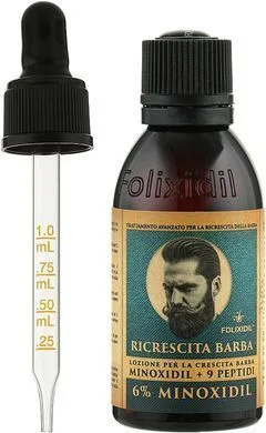 Лосьон для стимуляції росту бороди з міноксидилом - FOLIXIDIL Beard Booster 16%, 60 мл