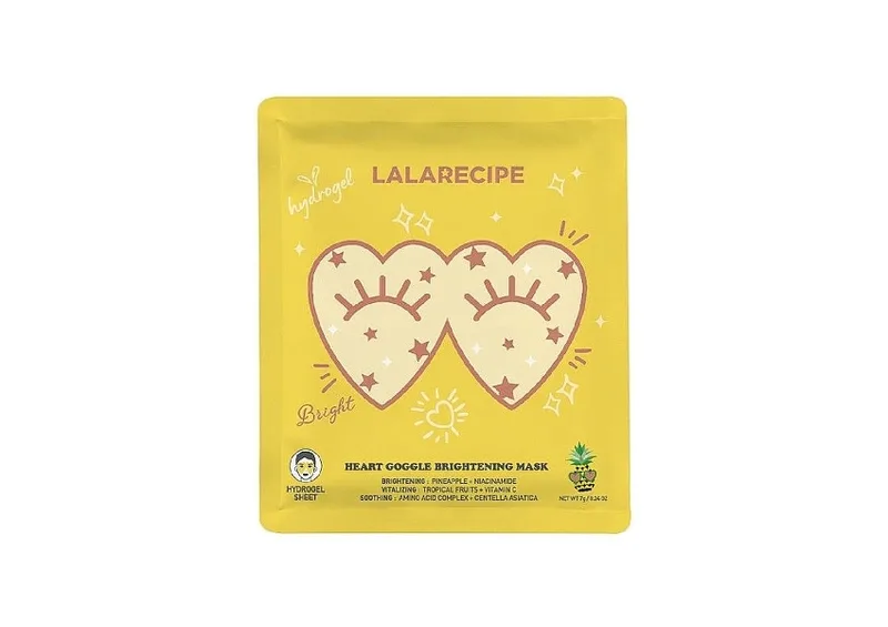 Освітлювальна гідрогелева маска для шкіри навколо очей LALARECIPE Heart Goggle Brightening Mask 7 г