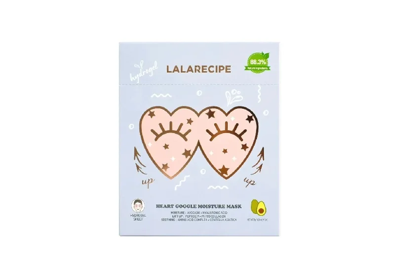 Зволожувальна гідрогелева маска для шкіри навколо очей LALARECIPE Heart Goggle Moisture Mask 7 г