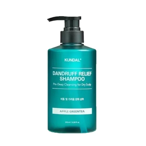 Шампунь проти лупи з екстрактом яблука і зеленого чаю 500 мл KUNDAL dandruff shampoo apple green tea