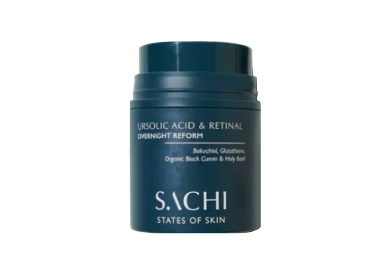 Гель-крем для шкіри з урсоловою кислотою та ретиналем SACHI SKIN Ursolic Acid & Retinal Serum проти зморшок 30 мл
