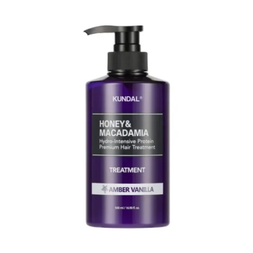 Кондиціонер для волосся з ароматом Amber Vanilla 500 мл KUNDAL honey & macadamia protein treatment amber vanilla