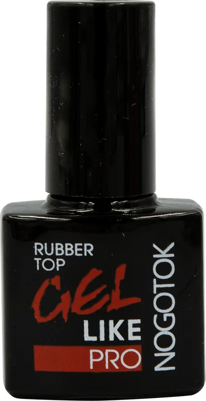 Покриття топове каучукове для гель-лаку Ноготок Pro Gel Like Rubber TOP, 7 мл
