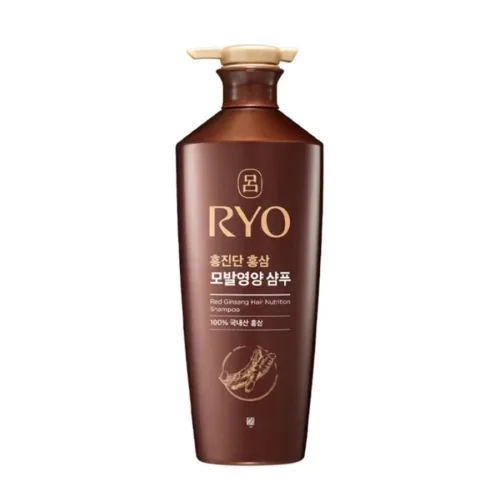Поживний шампунь для волосся із червоним женьшенем 820 мл Ryo red ginseng hair nutrition shampoo
