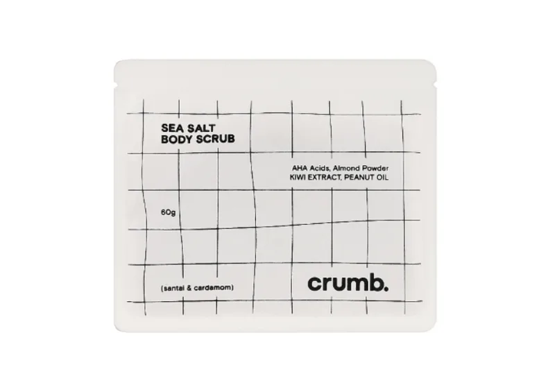 Сольовий скраб для тіла з AHA-кислотами CRUMB Santal & Cardamon 1 саше х 60 г