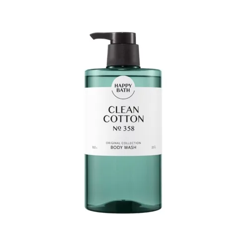 Зволожувальний гель для душу з ароматом бавовни 910 мл Happy Bath original collection clean cotton body wash