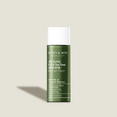 Mary&May Vegan CICA Tea Tree AHA PHA Toner – тонер для жирної