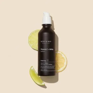 Mary&May Vitamin C + Bifida Lotion – зволожуючий лосьйон з пробіотиками та вітаміном С 120 мл