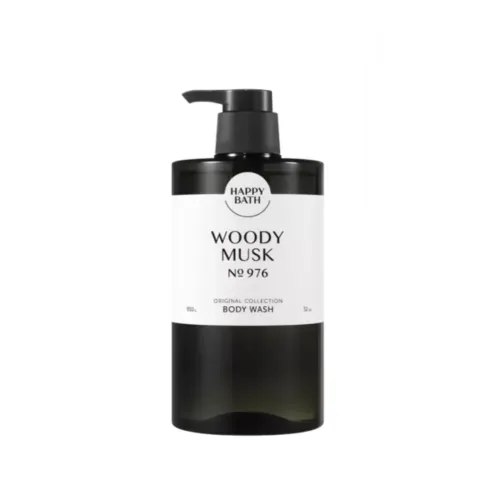 Зволожувальний гель для душу з ароматом деревного мускусу 910 мл Happy Bath original collection woody musk body wash
