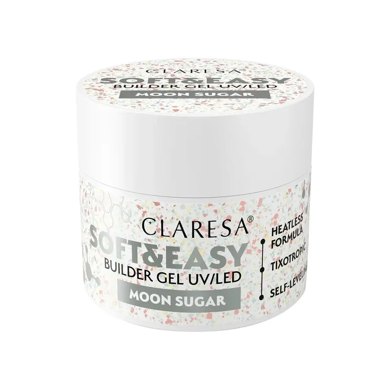 Claresa Soft & Easy гель для моделювання та нарощування нігтів Moon Sugar 12 г