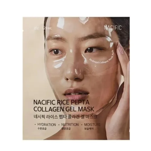 Гідрогелева маска для обличчя з рисовими ферментами та пептидами NACIFIC rice pepta collagen gel mask