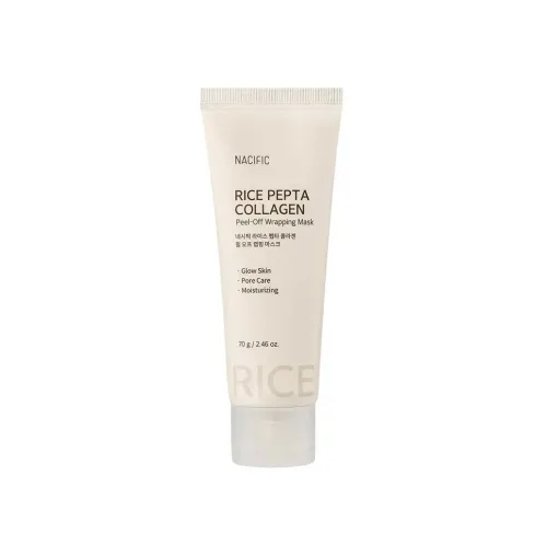 Маска-плівка з рисовими ферментами та колагеном NACIFIC rice pepta collagen peel-off wrapping mask