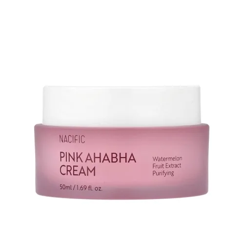 Крем для обличчя з кислотами та заспокійливими екстрактами 50 мл NACIFIC pink aha bha cream