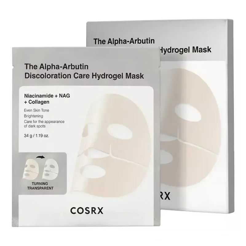 COSRX Alpha-Arbutin Discoloration Care Hydrogel Mask гідрогелева маска з альфа-арбутином 3 x 34 г