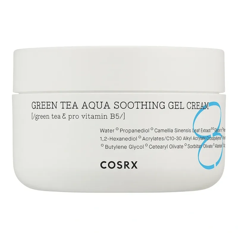 COSRX Hydrium Green Tea Aqua Soothing Gel Cream заспокійливий крем з екстрактом зеленого чаю 50 мл