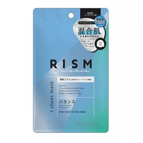 Балансуюча тканинна маска для обличчя 34 мл Rism deep care face mask balance