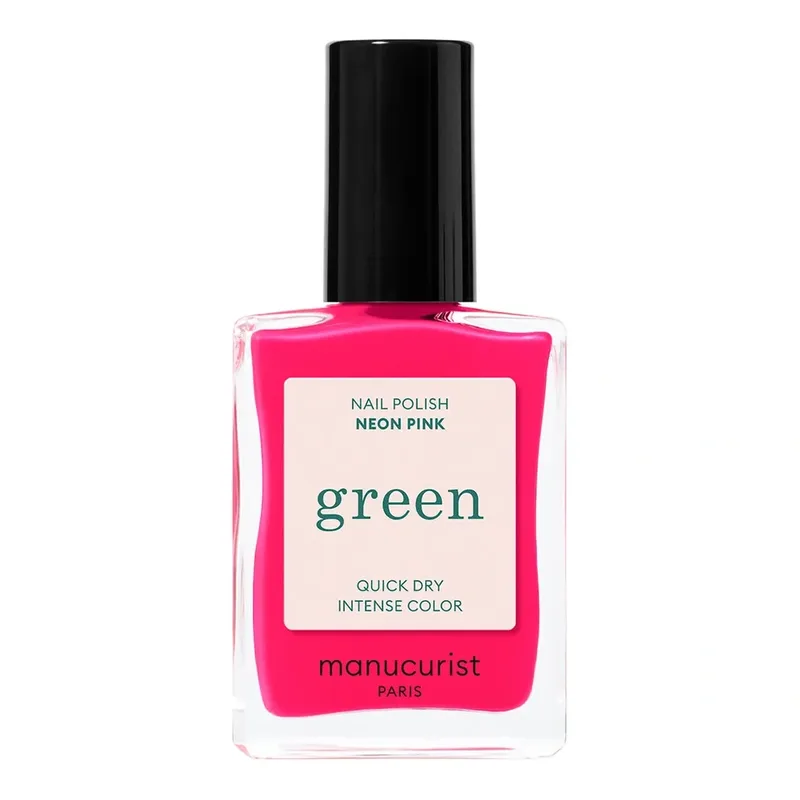 Manucurist Green Nail Polish — класичний лак для нігтів Neon Pink, 15 мл