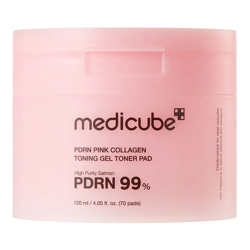 Medicube PDRN Pink Collagen тонізуючі гелеві диски з колагеном 70 штук