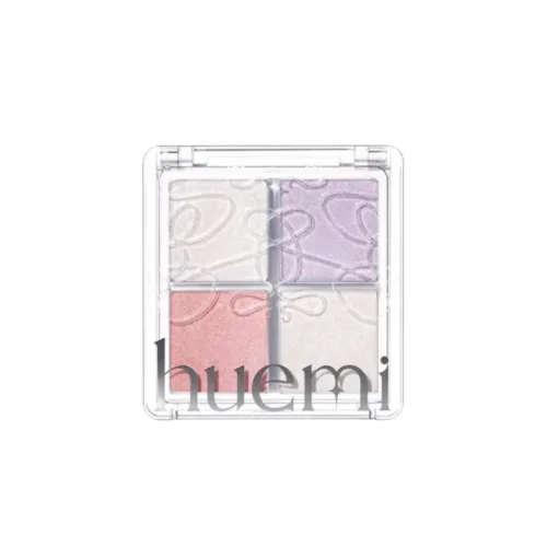 Багатофункціональна палітра-хайлайтер, відтінок 01 Full glam Huemi multi-use glow on palette 01 full glam