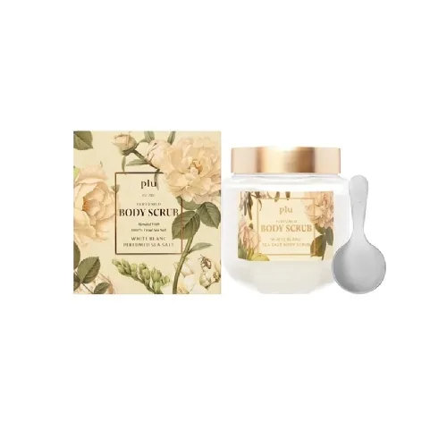 Сольовий парфумований скраб для тіла White Blanc Plu perfumed sea salt body scrub white blanc