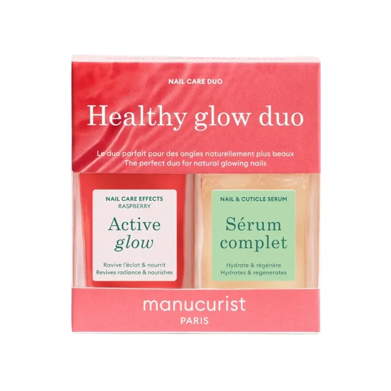Manucurist Healthy Glow Duo — набір для догляду за нігтями, 2 х 15 мл
