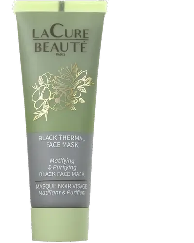 Detox Black Thermal Face Mask + Aloe + Kaolin Маска для обличчя - La Cure Beaute