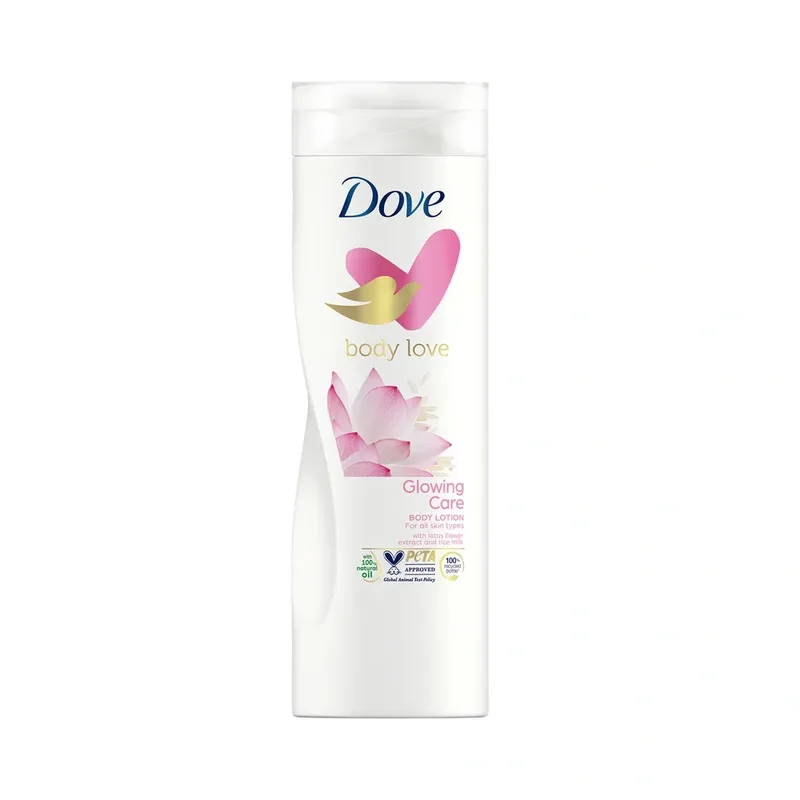 Dove Body Love Glowing Care розгладжуючий бальзам для тіла для будь-якого типу шкіри 250 мл