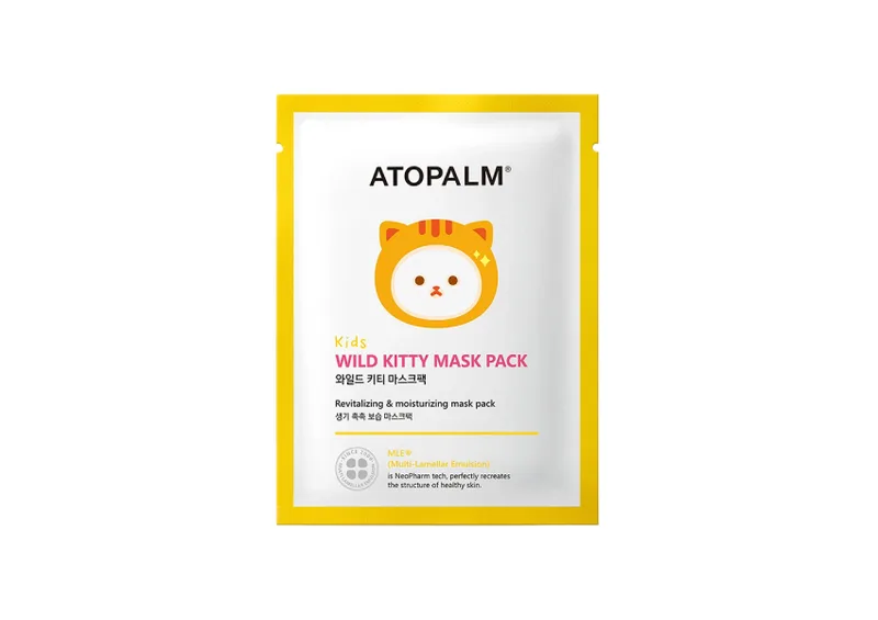 Маска тканинна розгладжуюча для дітей ATOPALM Wild Kitty Mask Pack Kids 15 г