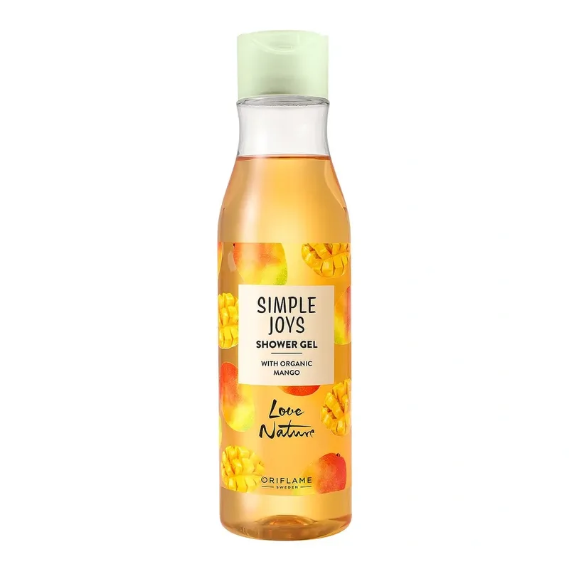 Oriflame Simple Joys Love Nature гель для душу з органічним манго 250 мл