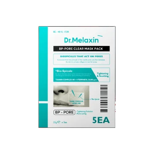 Тканинна маска з біоспікулами для очищення та звуження пор Dr.Melaxin bp pore clear facial mask