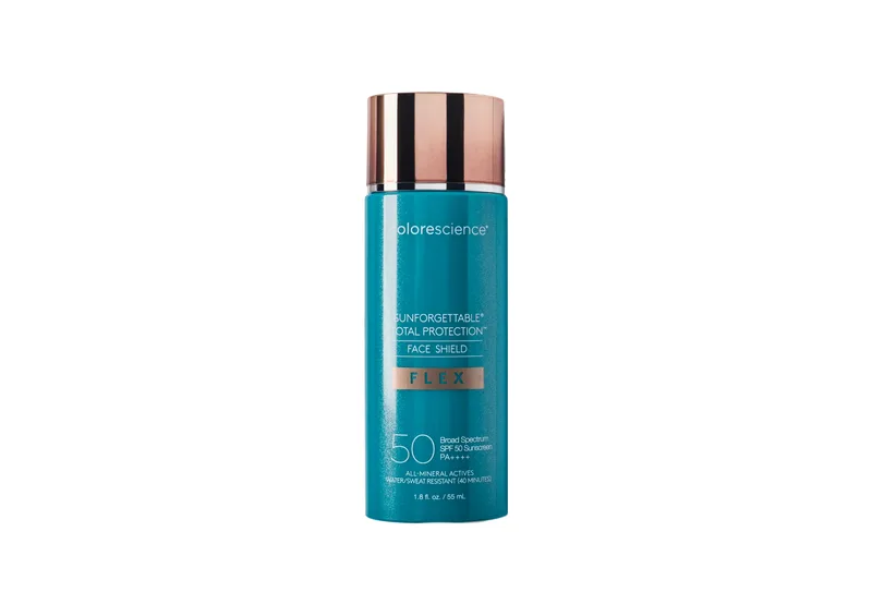 Сонцезахисний крем з адаптивними пігментами COLORESCIENCE Sunforgettable Total Protection Face Shield Flex SPF50 PA++++ 55 мл (Light)