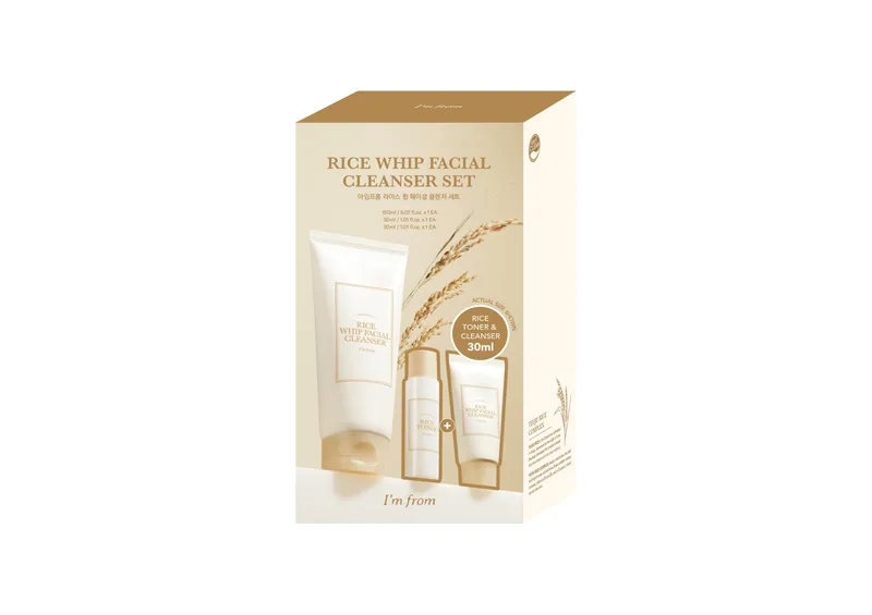 Набір I'M FROM Rice Whip Facial Cleanser Set