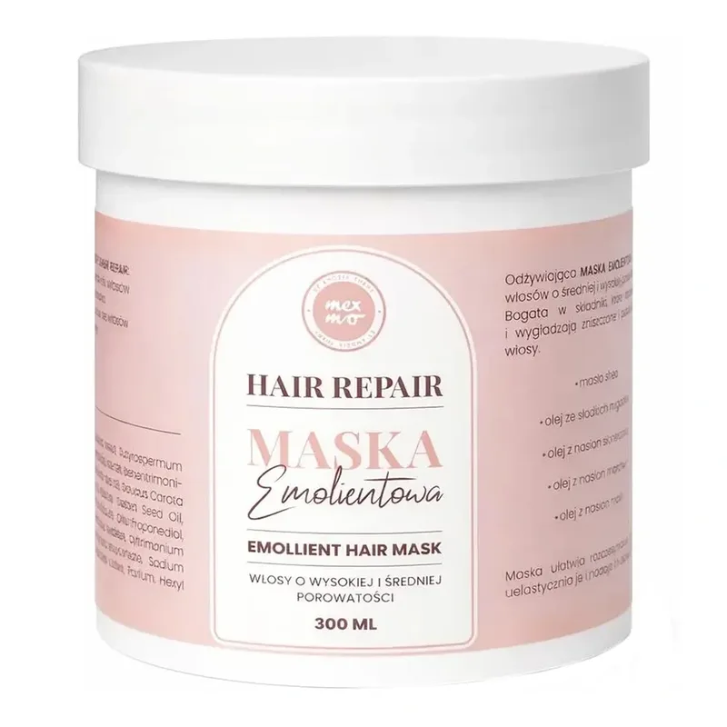 Mexmo Hair Repair силіконова зволожуюча маска для волосся з високою та середньою пористістю, 300 мл